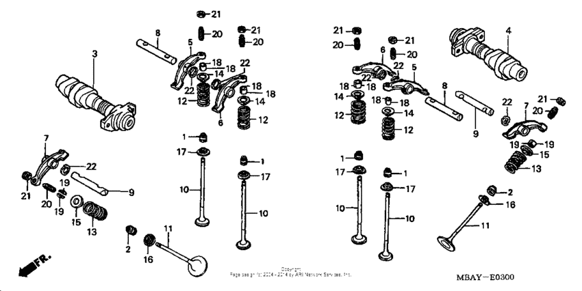 VT750C Распределительный вал
