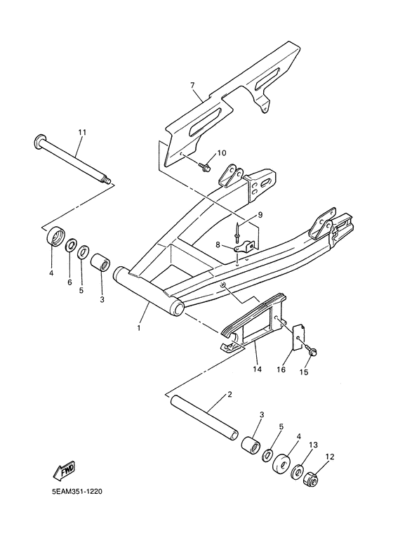 Rear arm. suspension