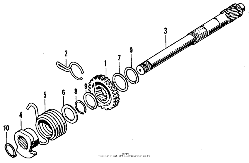 CT70 Кик стартер