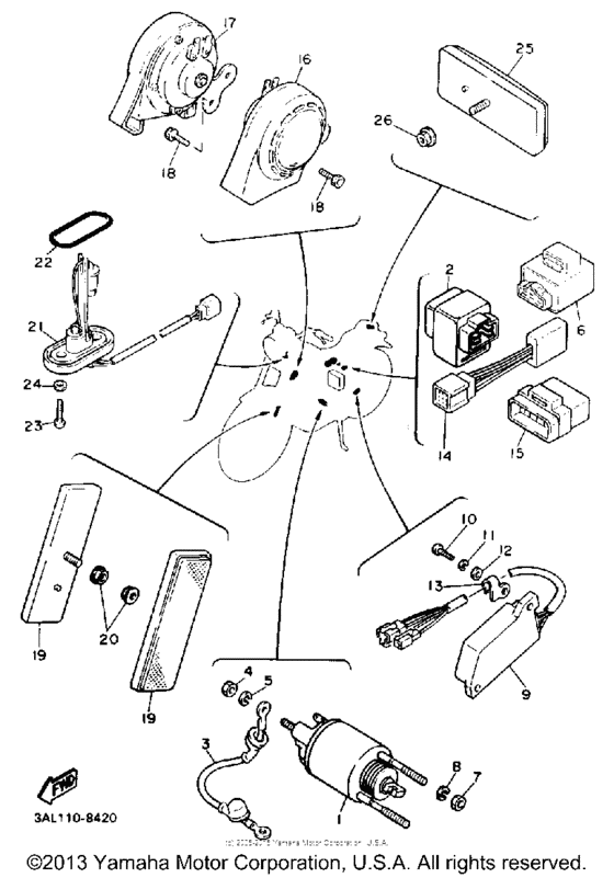 XV750AC Электрика