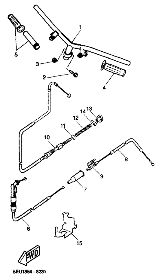 YH50 Steering handle. cable