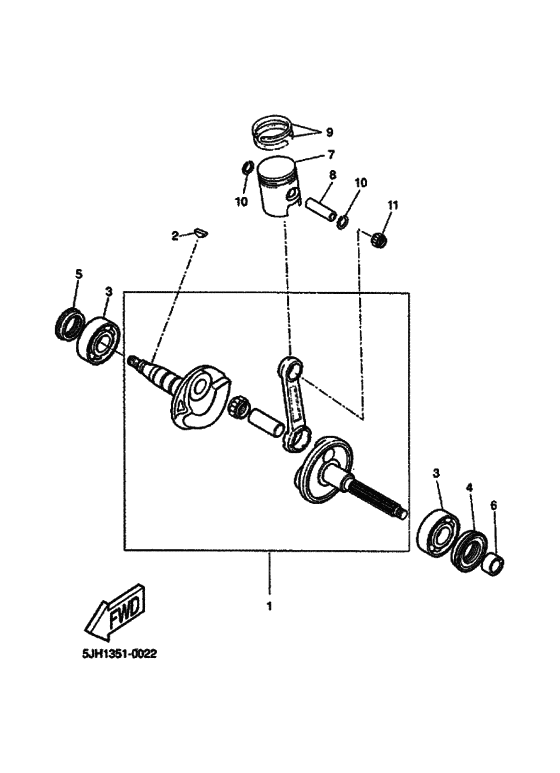 EW50 Коленчатый вал и Поршень