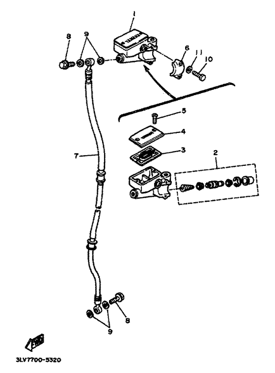 XV125 Maitre-cylindre av