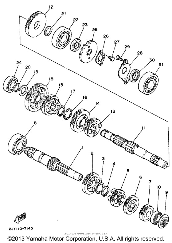 TW200WC Трансмиссия