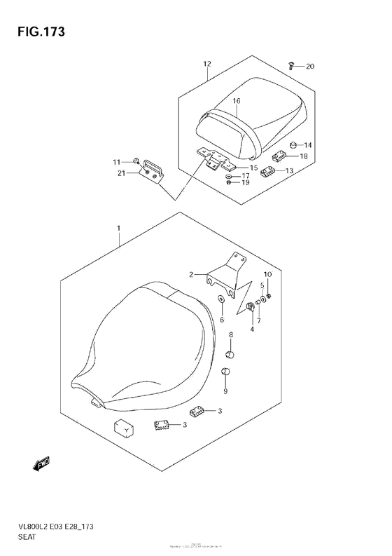 VZ800 Seat (Vl800  E28)