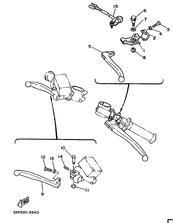 Handle switch. lever