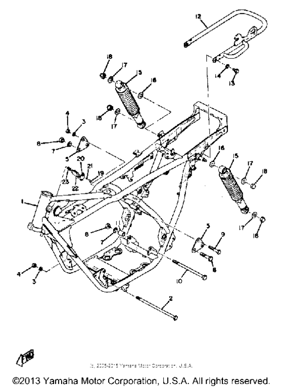 Frame - rear cushion
