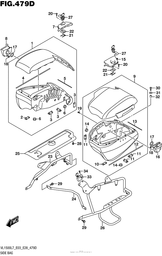 Side Bag (Vl1500Tl7 E33)