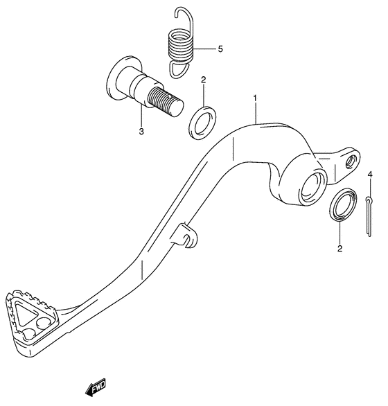 RM85 Передний суппорт