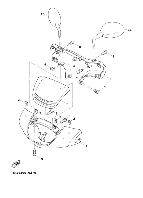 XC125FC Обтекатель 1