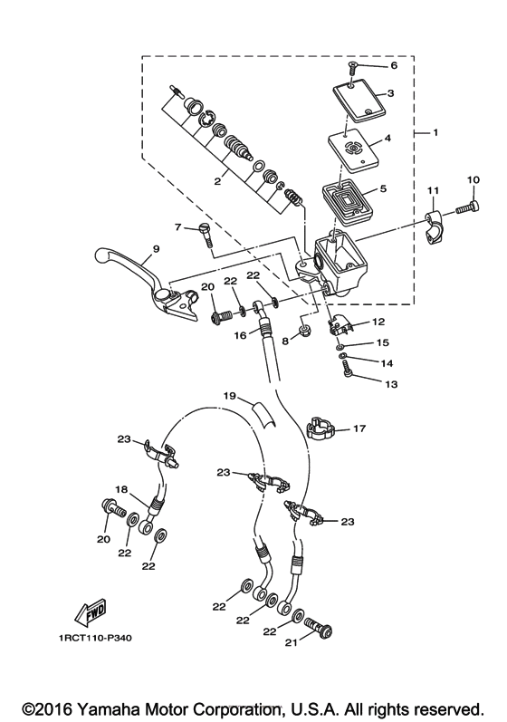 FZ09 Главный тормозной цилиндр