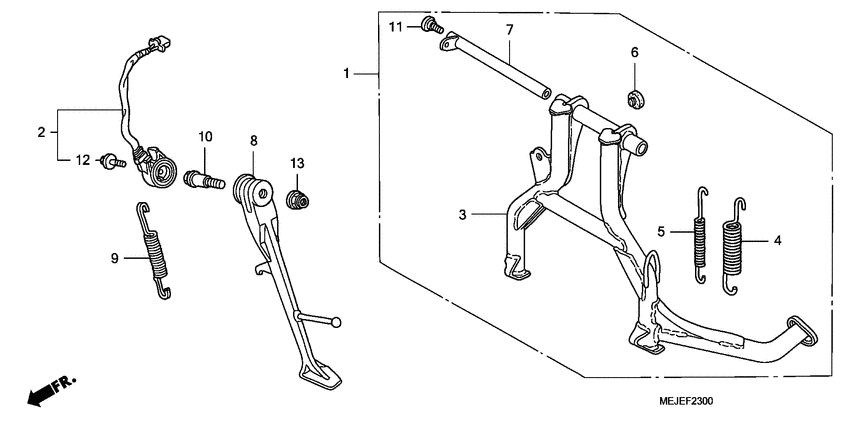 CB1300S (ABS) Stand comp