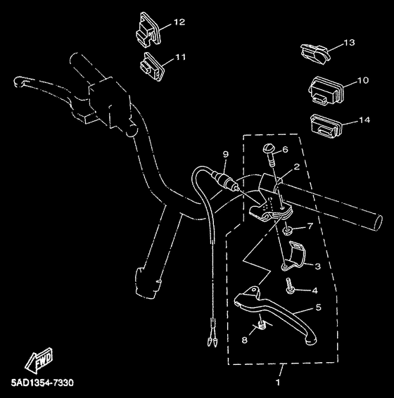 YN50 Grupo conmutadores con manetas