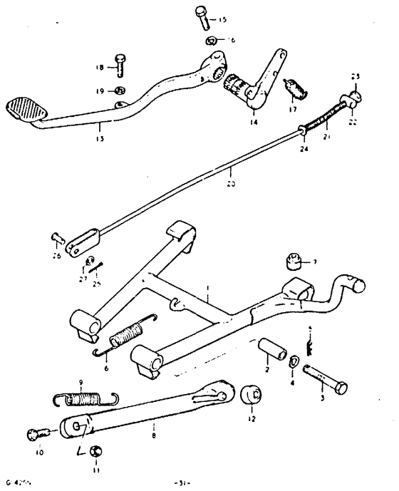 GS425 Подножки