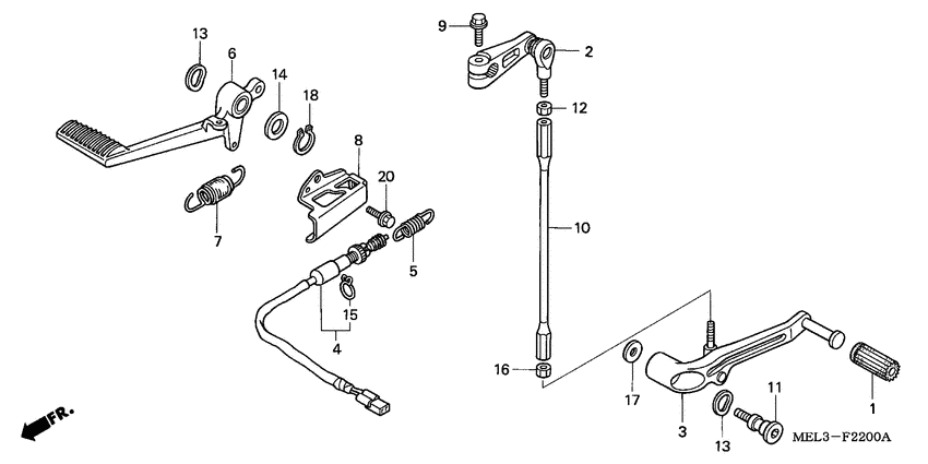 Brake pedal assy