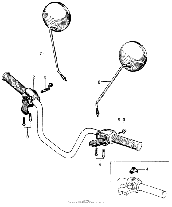 Horn + turn signal switch