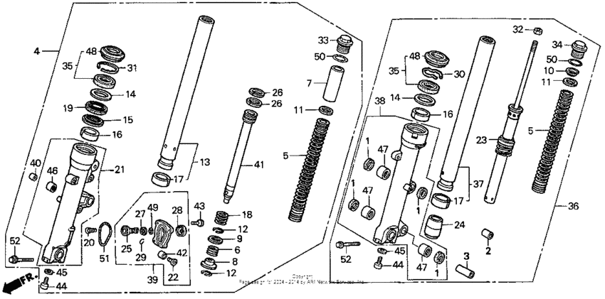 St110a front fork 96-98