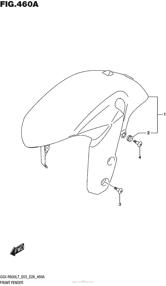 Front Fender (Gsx-R600L7 E03)