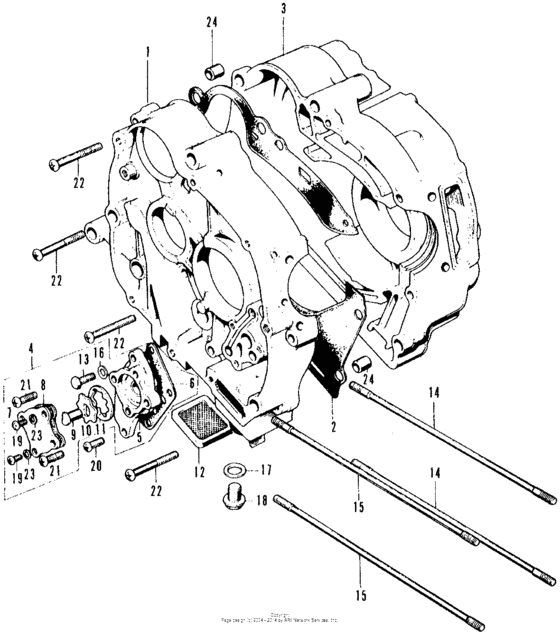 Crankcase + oil pump