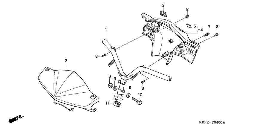 Steering handle/handle cover