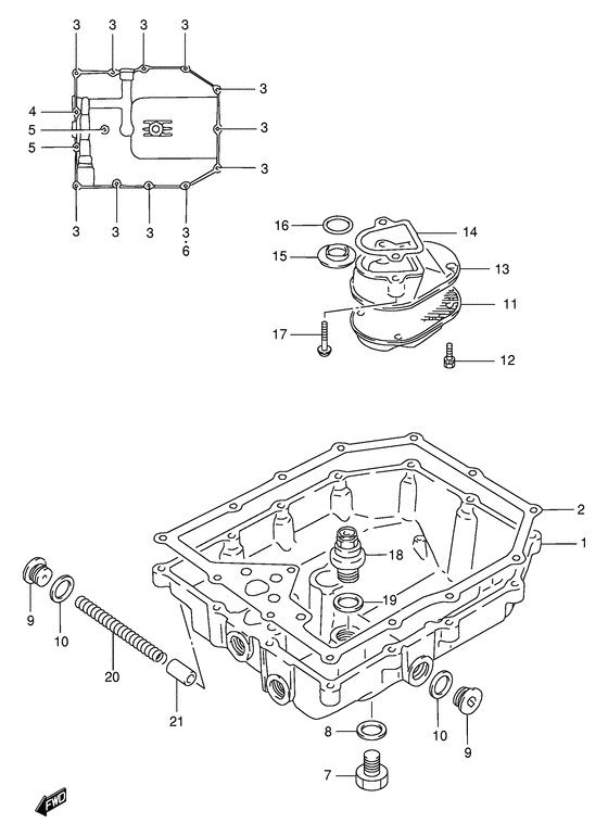 GSX750 Маслосборник