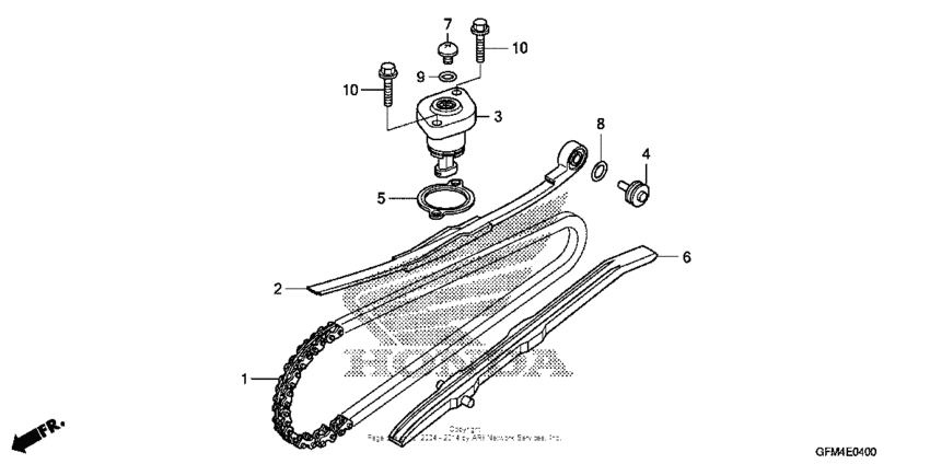 Cam chain + tensioner