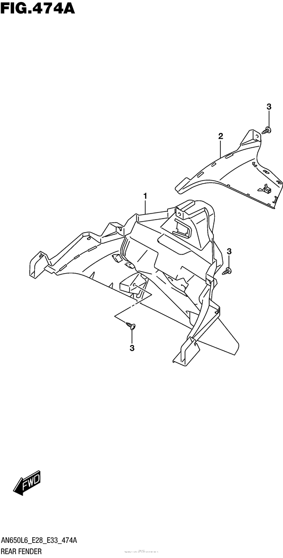 AN650 Задний бампер