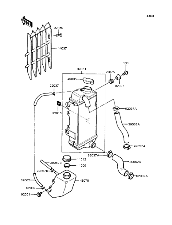 KMX50 Радиатор
