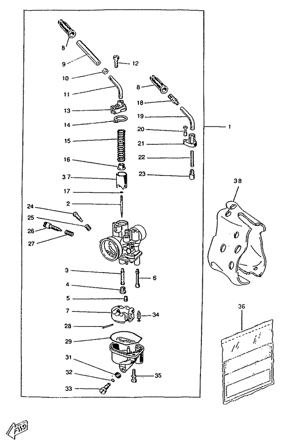 CW50RS Карбюратор