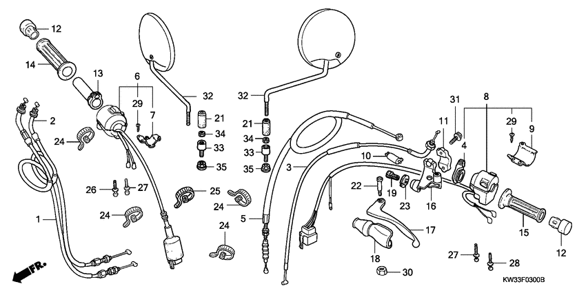 Handle lever/switch/ cable