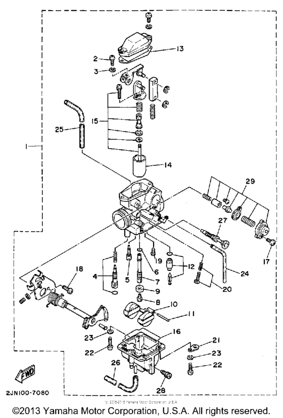 BW350T Карбюратор