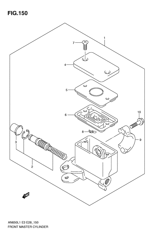 AN650 Передний тормозной цилиндр