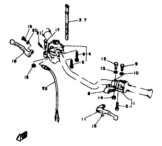 Handle switch. lever