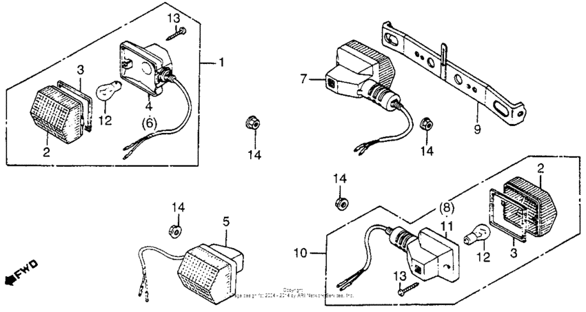 NN50 Задний фонарь