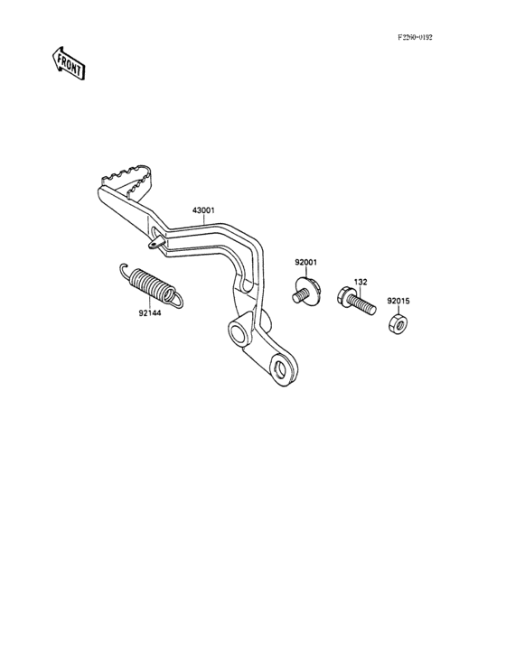  Педаль тормоза