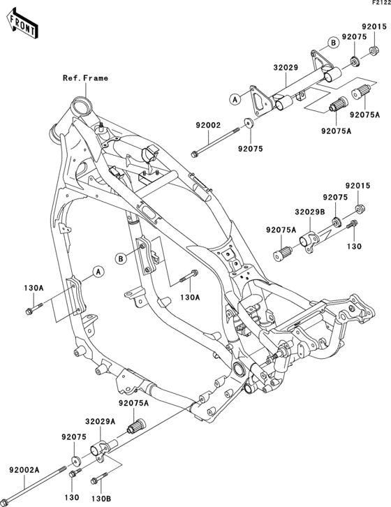  Крепление двигателя
