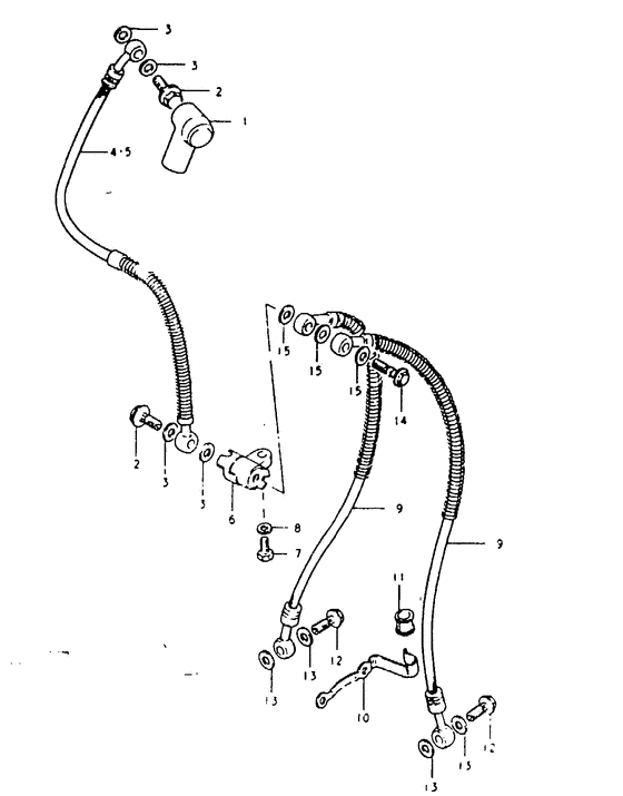 GSX1100 Передние тормозные трубки