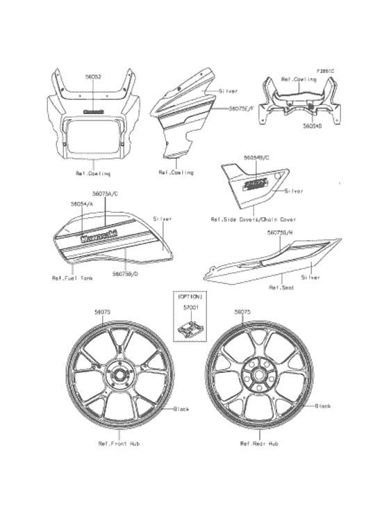 ZR1200 デカール(シルバー)(DFF)