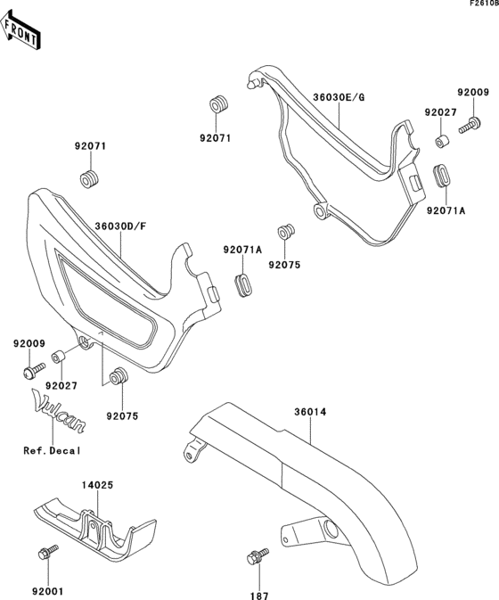 Side covers/chain cover(en500-a5)