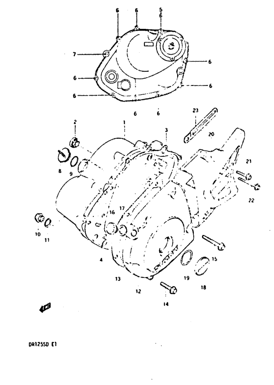 Crankcase cover ass`y  (v