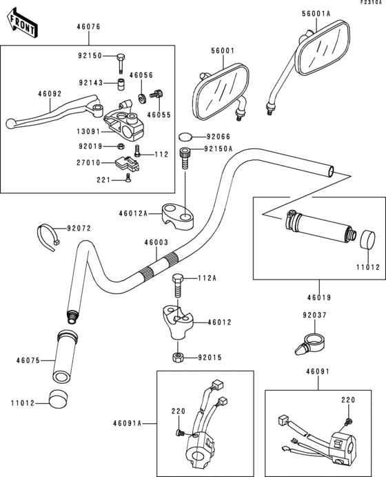 Handlebar(vn800-a3/a4/a5)