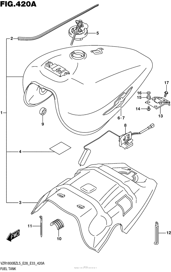 Fuel Tank (Vzr1800Bzl5 E28)