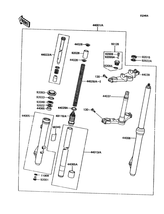 Front fork(l3/n3)(1/2)