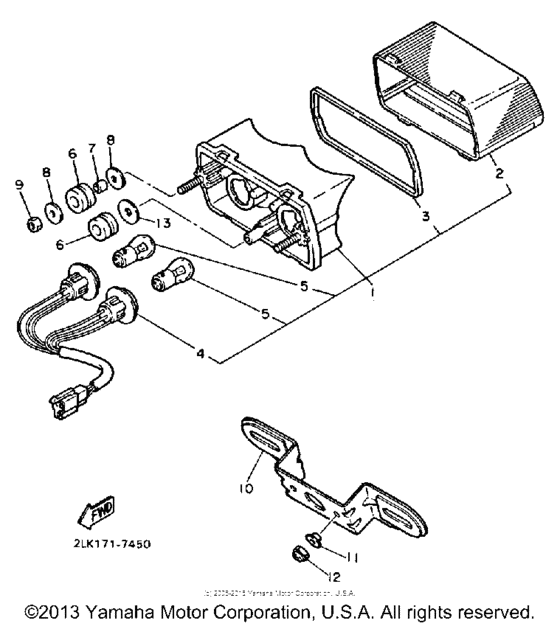 FZR1000T Фонарь