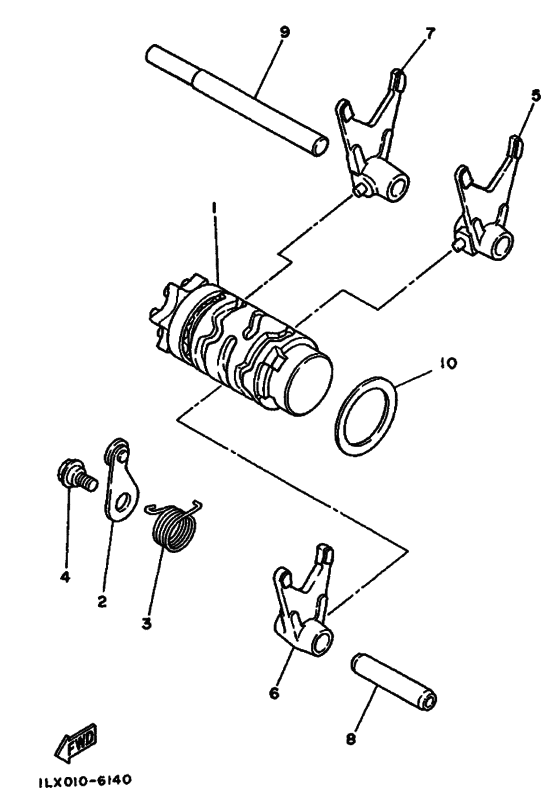 Shift cam & fork