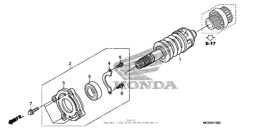 ST1300 Основной вал