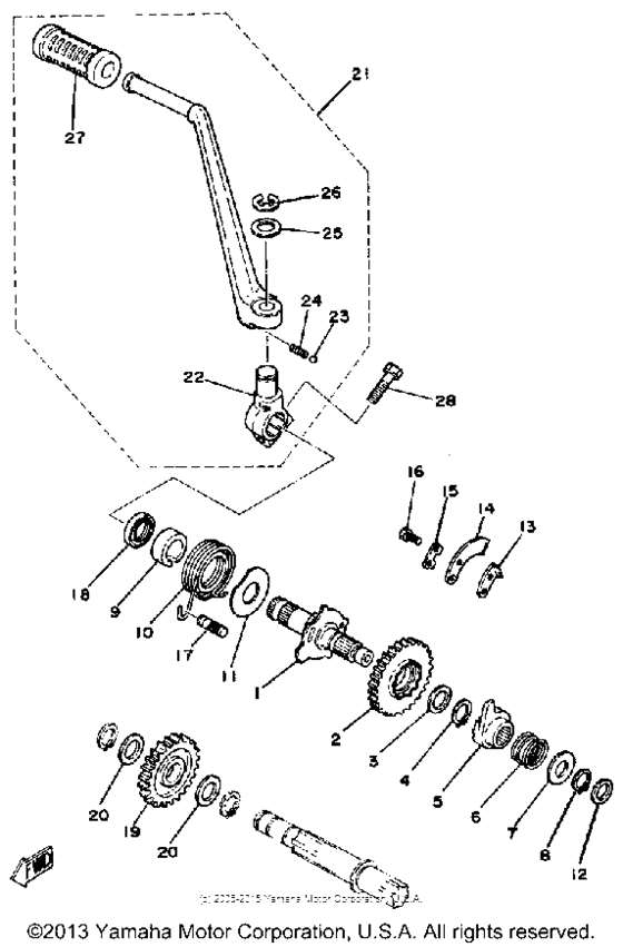 Kick starter alternate parts