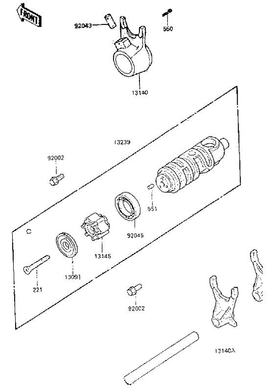 EN450 Переключение / вилка переключения