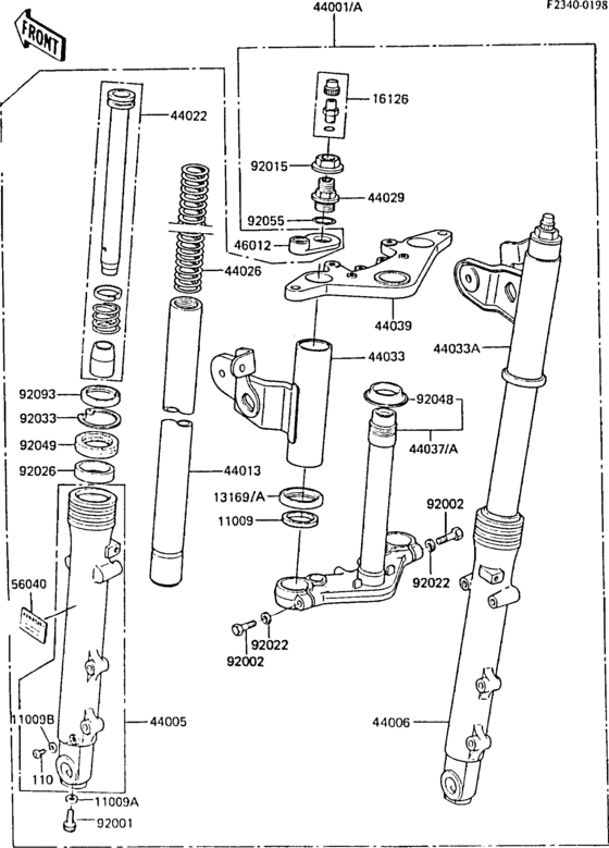 Front fork(1/2)
