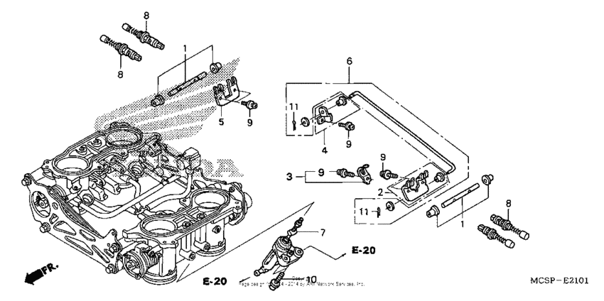 Throttle body (component parts)